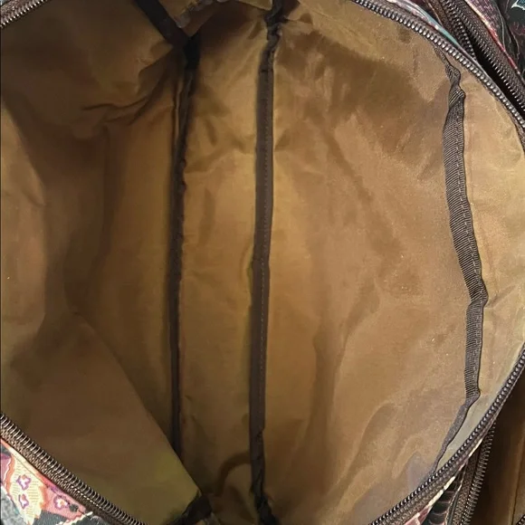 ETRO Floral Paisley Messanger Bag with Burgundy Strap - Picture 12 of 14